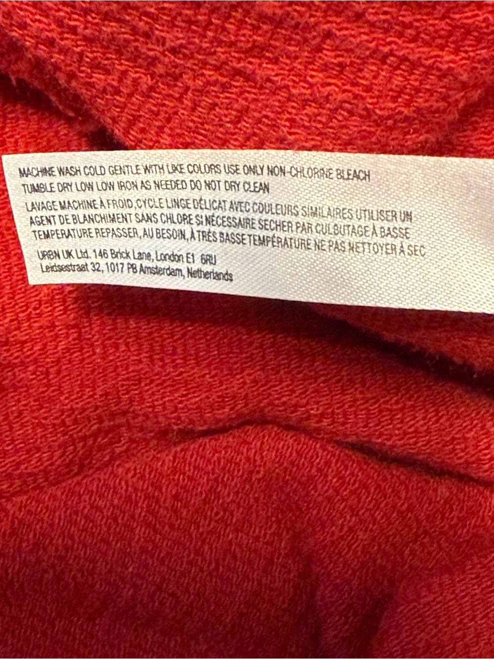 Free People Staycation V-Neck Pullover Lounge Top Sweatshirt L Cherry Red 🍒 - Picture 11 of 11